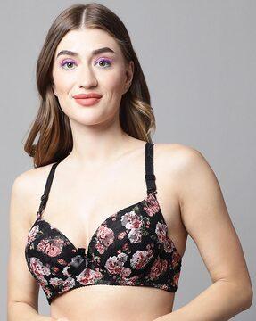 floral print t-shirt bra