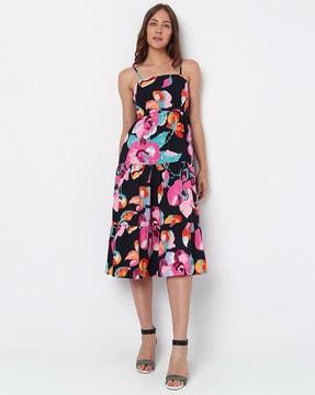 floral print tiered dress