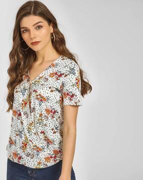 floral print top