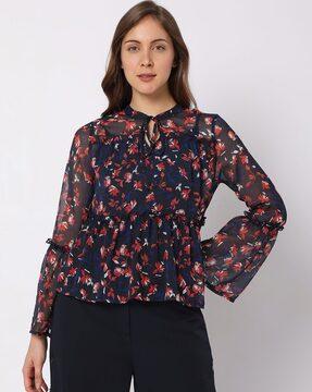 floral print top