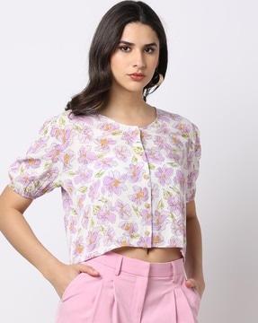 floral print top