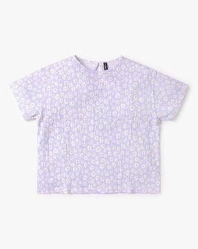 floral print top