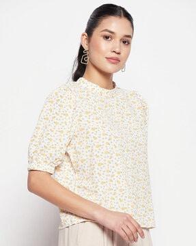 floral print top