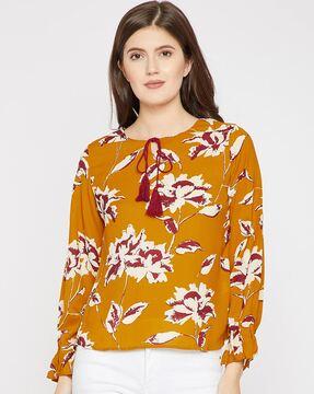 floral print top