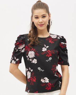 floral print top