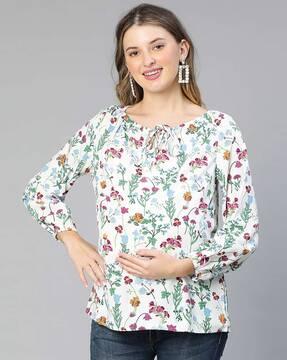 floral print top