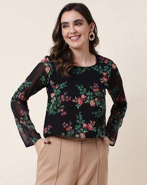 floral print top