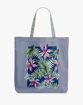 floral print tote bag