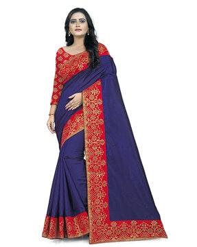 floral print traditional saree