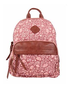 floral print travel backpack