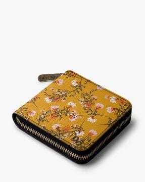 floral print travel wallet