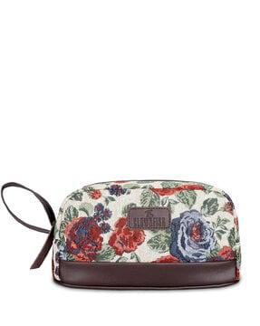 floral print travel wallet