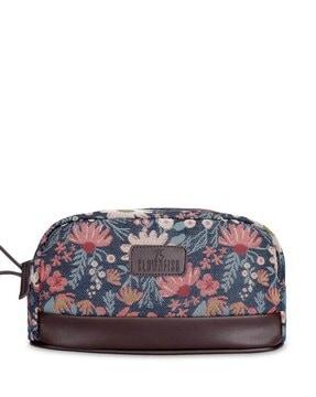 floral print travel wallet