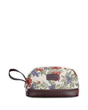 floral print travel wallet