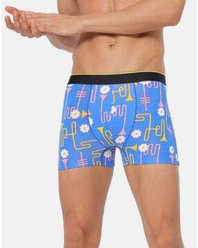 floral print trunks with elasticated waist