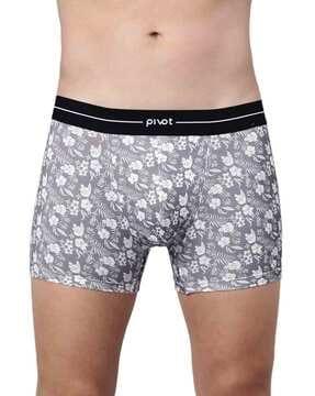 floral print trunks with wide elasticated waist