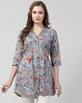 floral print tunic