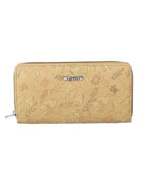 floral print zip-around wallet