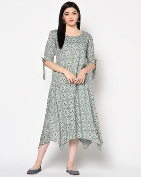 floral printed  a-line kurta