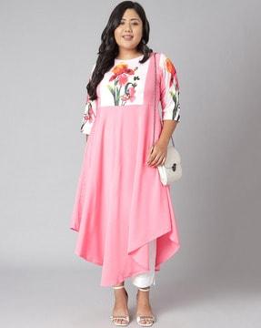 floral printed  flared kurta