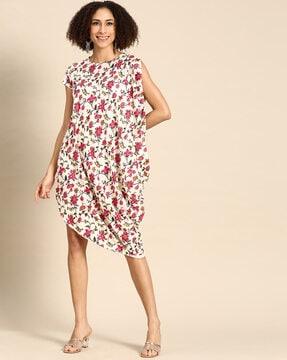 floral printed a-line  dress