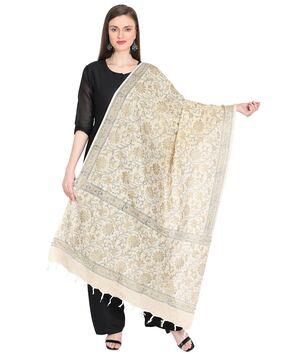 floral printed dupatta