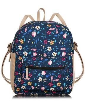 floral printed everyday backpack