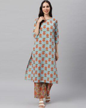 floral printed kurta set