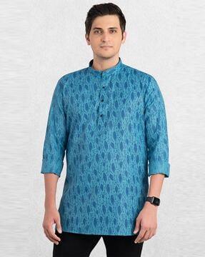 floral printed short kurta