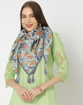floral printed stole