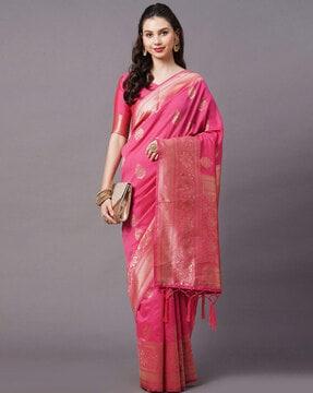 floral printed traditional saree