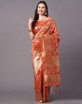 floral printed traditional saree