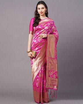 floral printed traditional saree