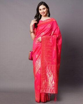 floral printed traditional saree