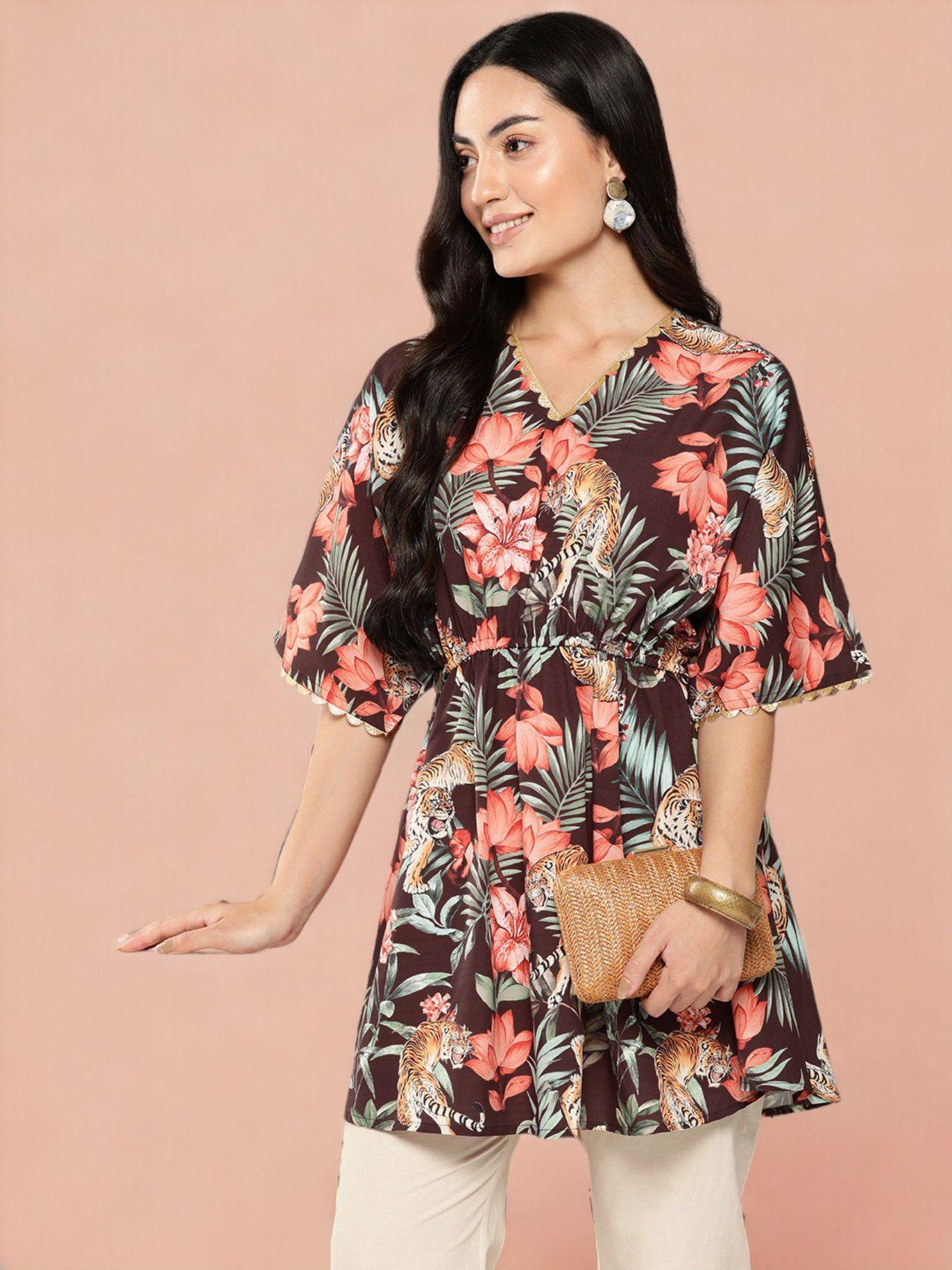 floral printed tunic