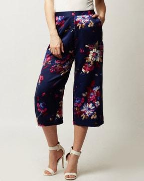 floral relaxed fit culottes