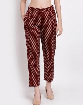 floral relaxed fit trousers