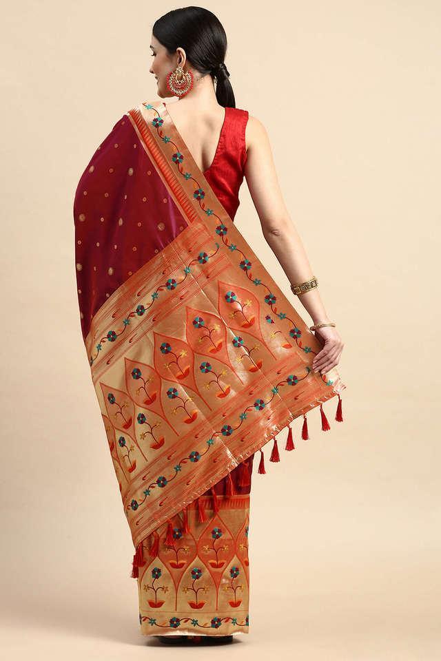 floral silk festive wear womens saree