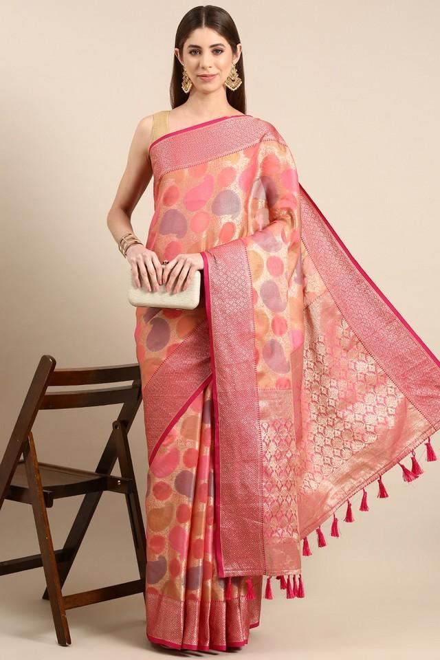 floral silk festive wear womens saree