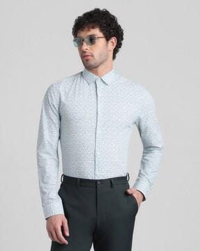 floral slim fit shirt