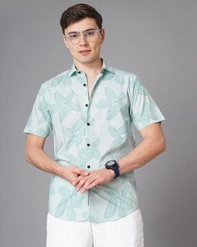 floral slim fit shirt