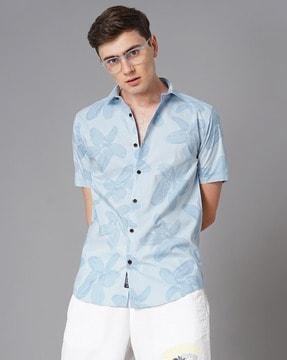 floral slim fit shirt