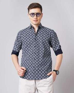 floral slim fit shirt