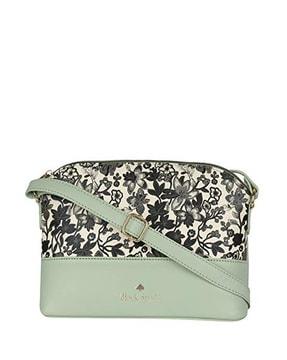 floral sling bag with detachable strap