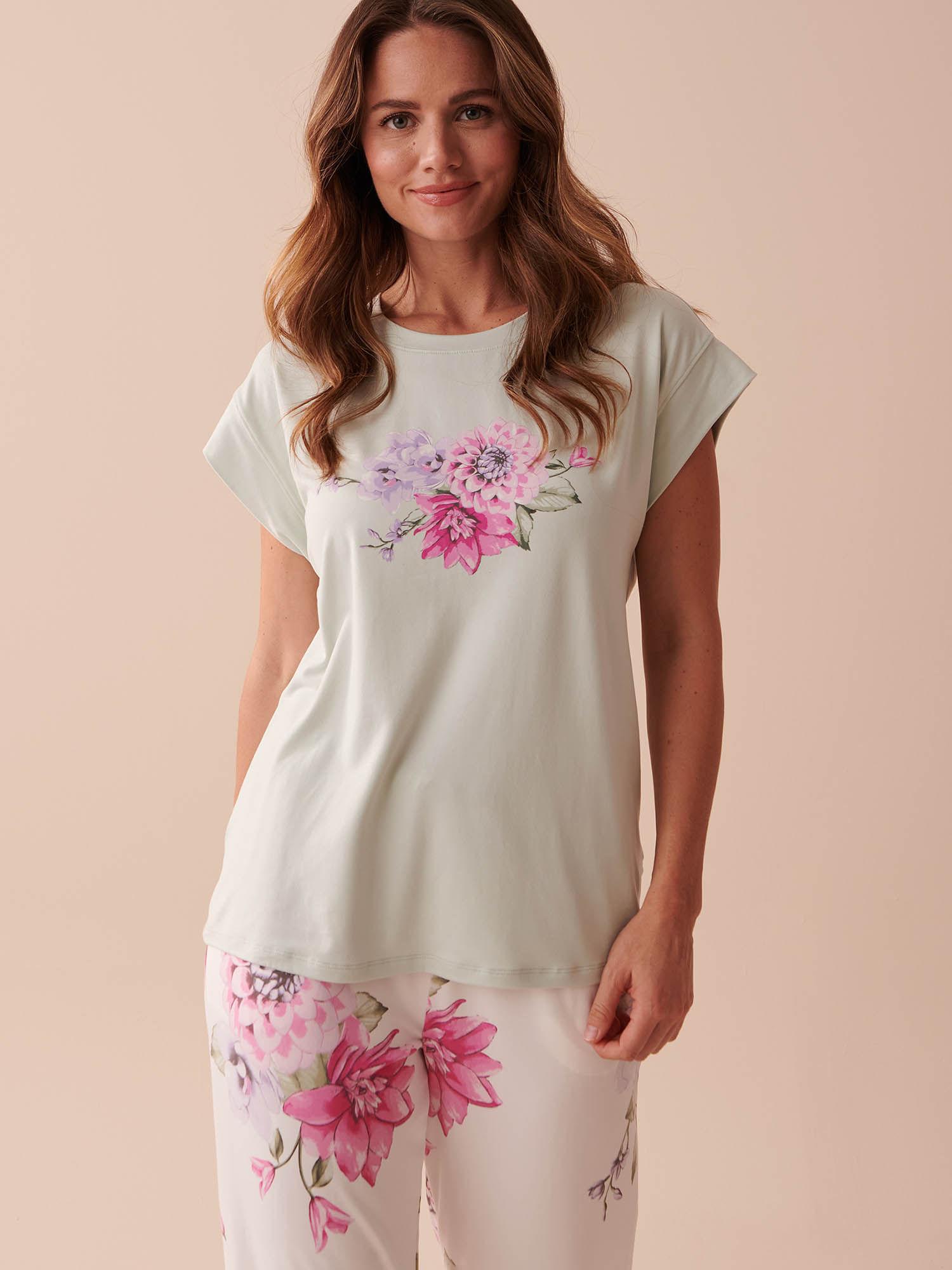 floral super soft crew neck t-shirt