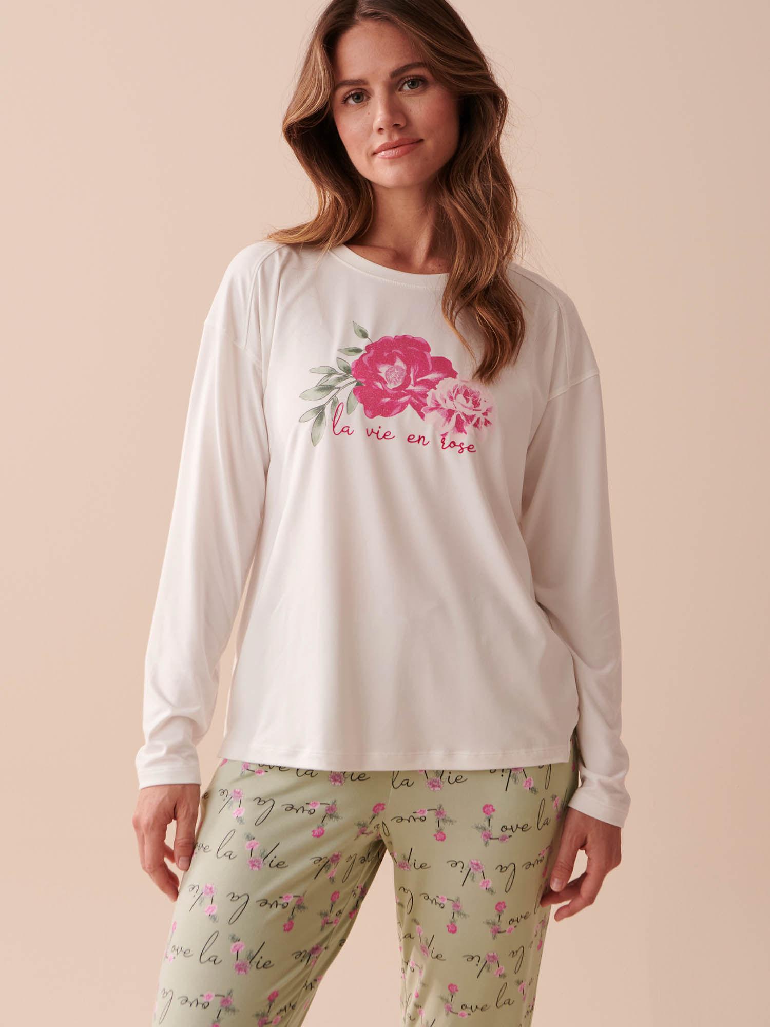 floral super soft long sleeve t-shirt