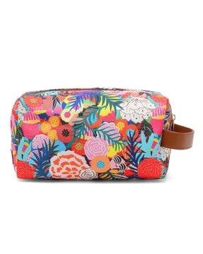 floral toiletry pouch