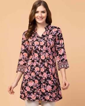 floral tunic