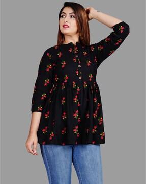 floral tunic