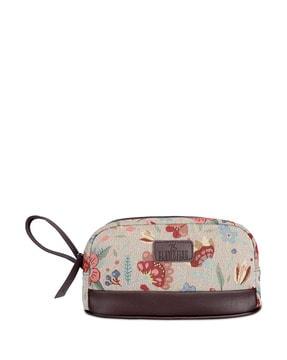floral wallet with carry handle